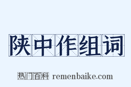 陕中作组词是什么意思的图片
